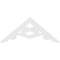 Ekena Millwork Pitch Robin Architectural Grade PVC Gable Pediment, 48"W x 20"H x 1"P (10/12) GPP048X020X100ROB - alternate 2